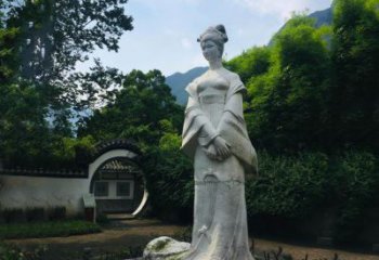 东营园林历史名人塑像王昭君汉白玉雕塑