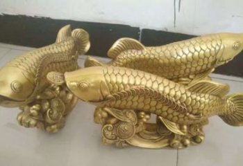 东营招财金龙鱼雕塑 