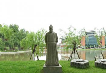东营中国古代杰出的法医学家石雕宋慈雕塑像