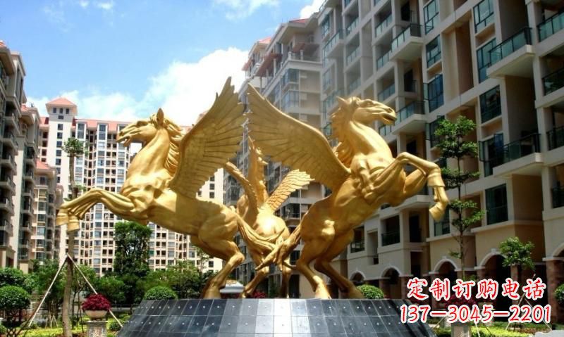 东营铸铜飞马雕塑