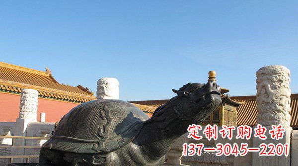 东营铸铜龙龟寺庙神兽铜雕