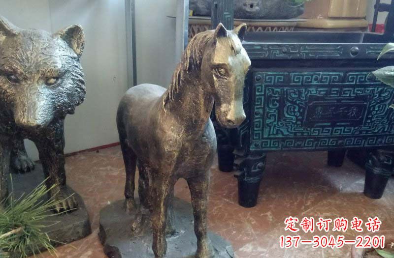 东营铸铜马雕塑222