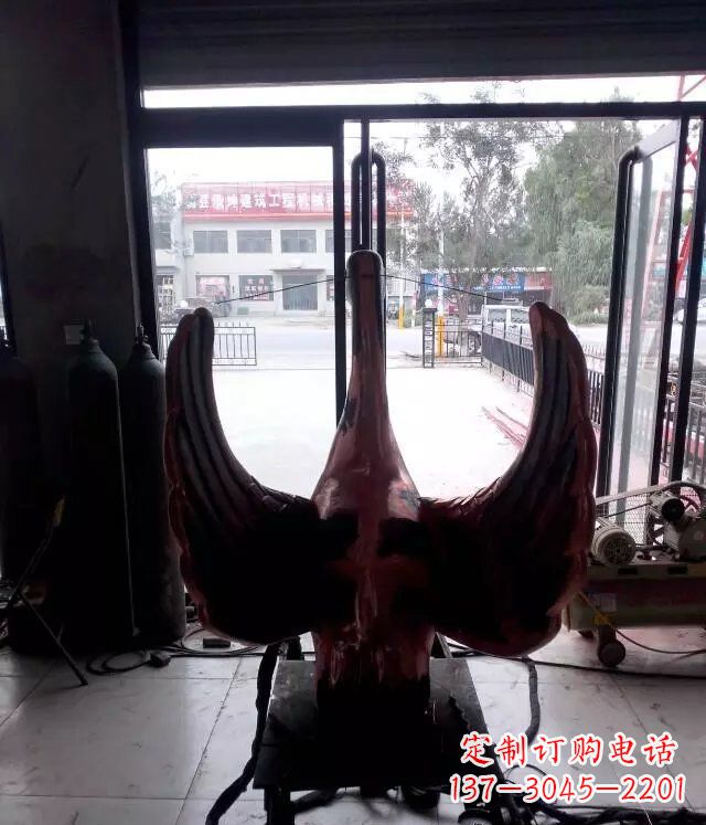 东营铸铜天鹅公园动物铜雕 (2)