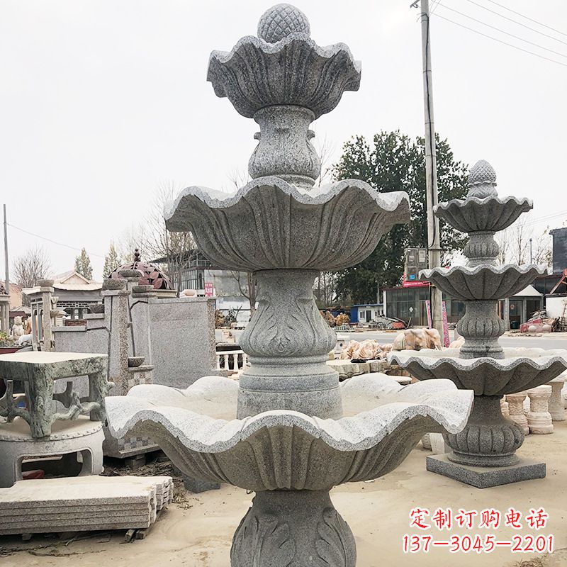 东营自然石雕流水喷泉