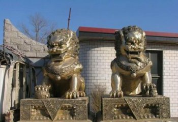 东营铸铜狮子雕塑