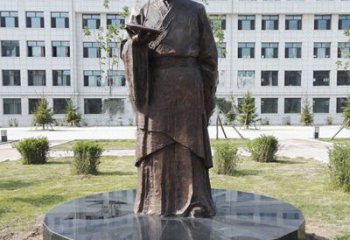 东营祖冲之校园铜雕-纯铜铸造中国古代历史名人著名数学家